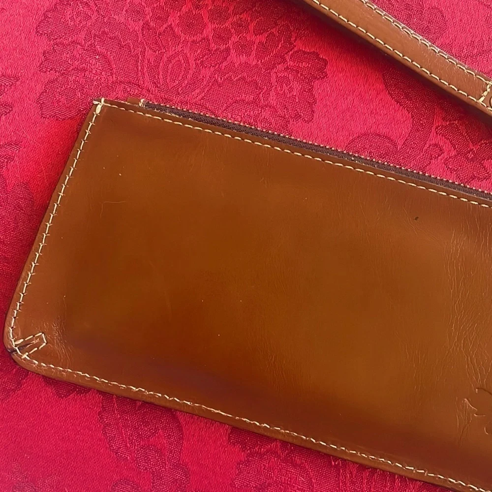 Brand New Patricia Nash Genuine Tooled Leather St. Croce Zippered Wristlet